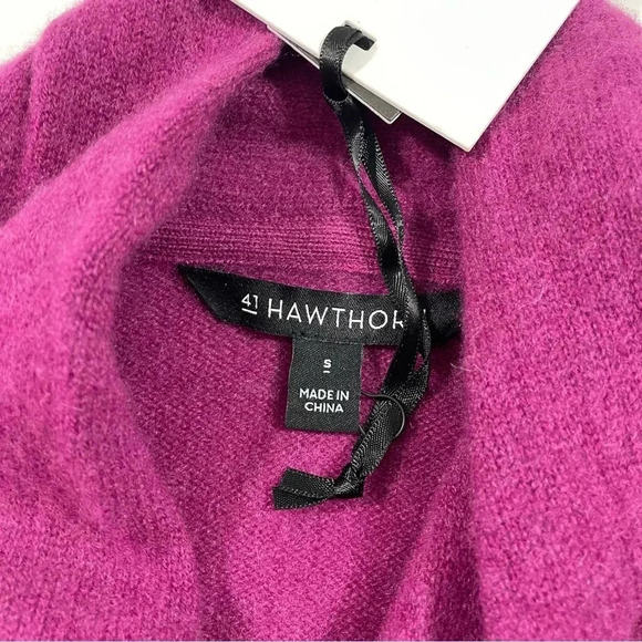 New 41 Hawthorn Quinn Cashmere Sweater Surplice - Picture 5 of 7